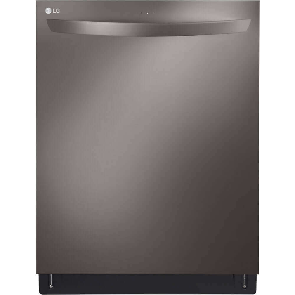 LG 24 in. Top Control Wi-Fi Enabled Dishwasher with TrueSteam and 3rd Rack in Black Stainless Steel (LDTS5552D) main image.