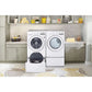 LG 27 In. 4.5-Cu. Ft. Front Load Washer in White (WM3400CW)