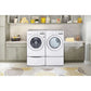LG 27 In. 4.5-Cu. Ft. Front Load Washer in White (WM3400CW)