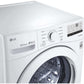 LG 27 In. 4.5-Cu. Ft. Front Load Washer in White (WM3400CW)
