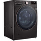LG 27 In. 4.5-Cu. Ft. Front Load Washer with Steam Technology in Black Steel (WM4000HBA)