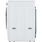 LG 27 In. 4.5-Cu. Ft. Front Load Washer with Steam Technology in White (WM4000HWA)