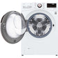 LG 27 In. 4.5-Cu. Ft. Front Load Washer with Steam Technology in White (WM4000HWA)
