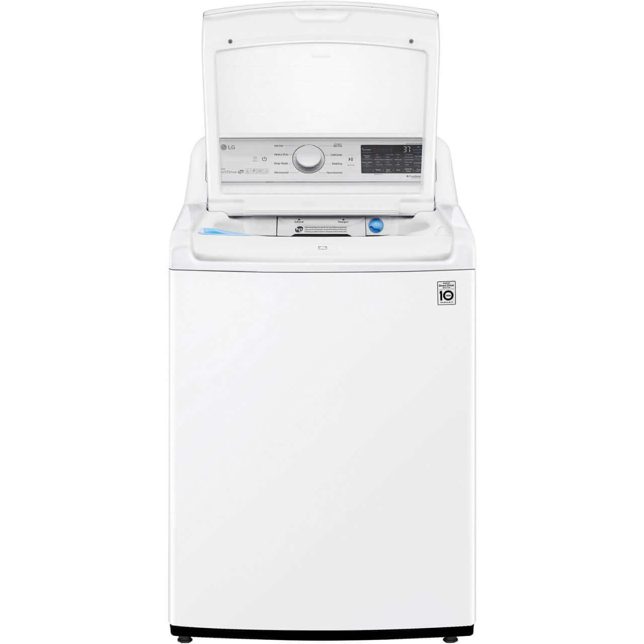 LG 27 In. 4.8-Cu. Ft. Top Load Washer with Agitator and TurboWash3D Technology in White (WT7305CW)