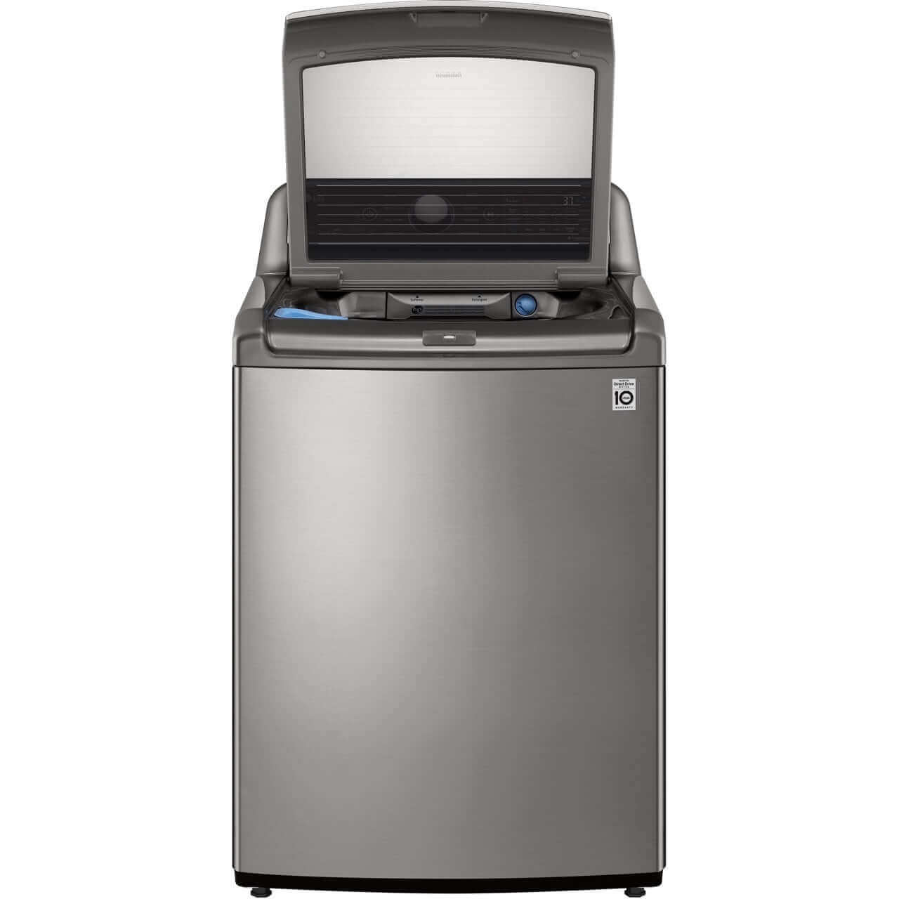 LG 27 In. 4.8 cu.ft. Top Load Washer with Agitator and TurboWash3D Technology in Graphite Steel (WT7305CV)