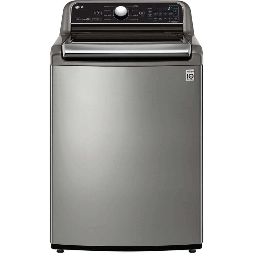 LG 27 In. 4.8 cu.ft. Top Load Washer with Agitator and TurboWash3D Technology in Graphite Steel (WT7305CV)