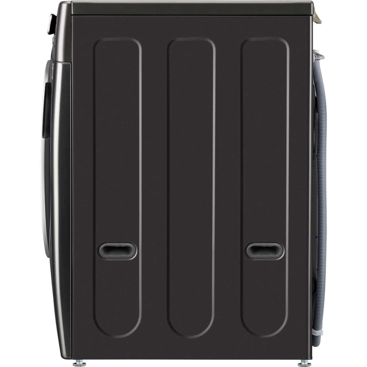 LG 27 In. 5.0-Cu. Ft. Front Load Washer with Built-In Intelligence in Black Steel (WM4200HBA)