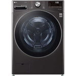 LG 27 In. 5.0-Cu. Ft. Front Load Washer with Built-In Intelligence in Black Steel (WM4200HBA)