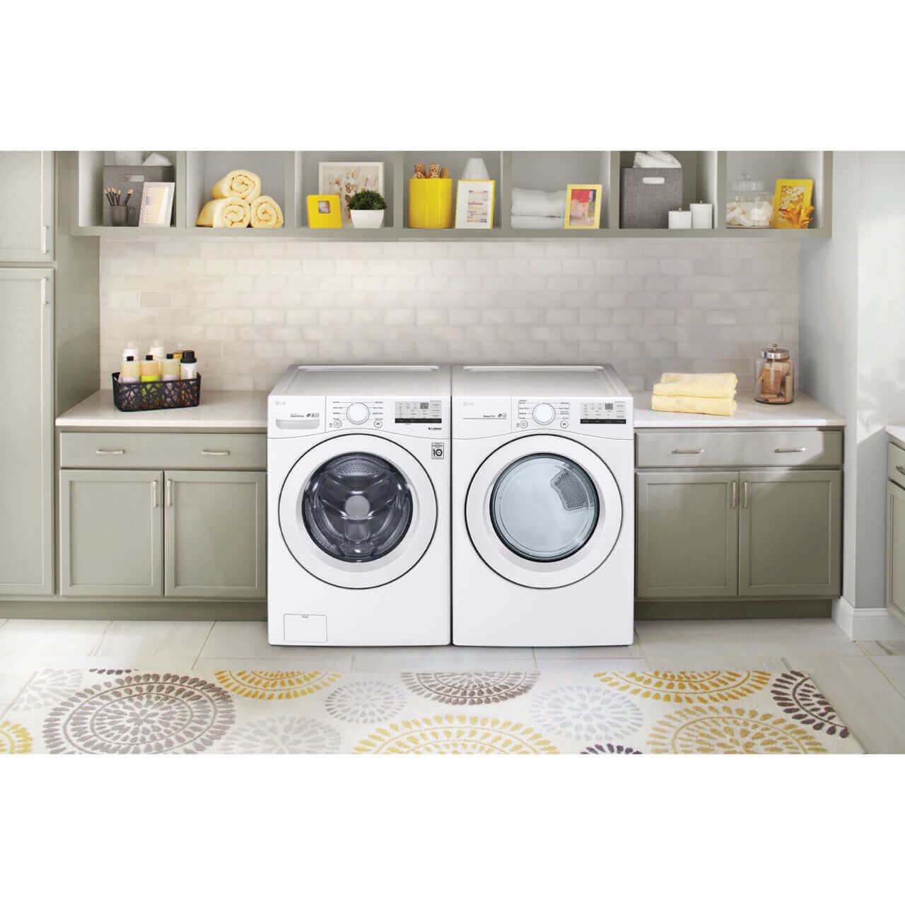 LG 27 In. 7.4-Cu. Ft. Front Load Electric Dryer in White (DLE3400W)
