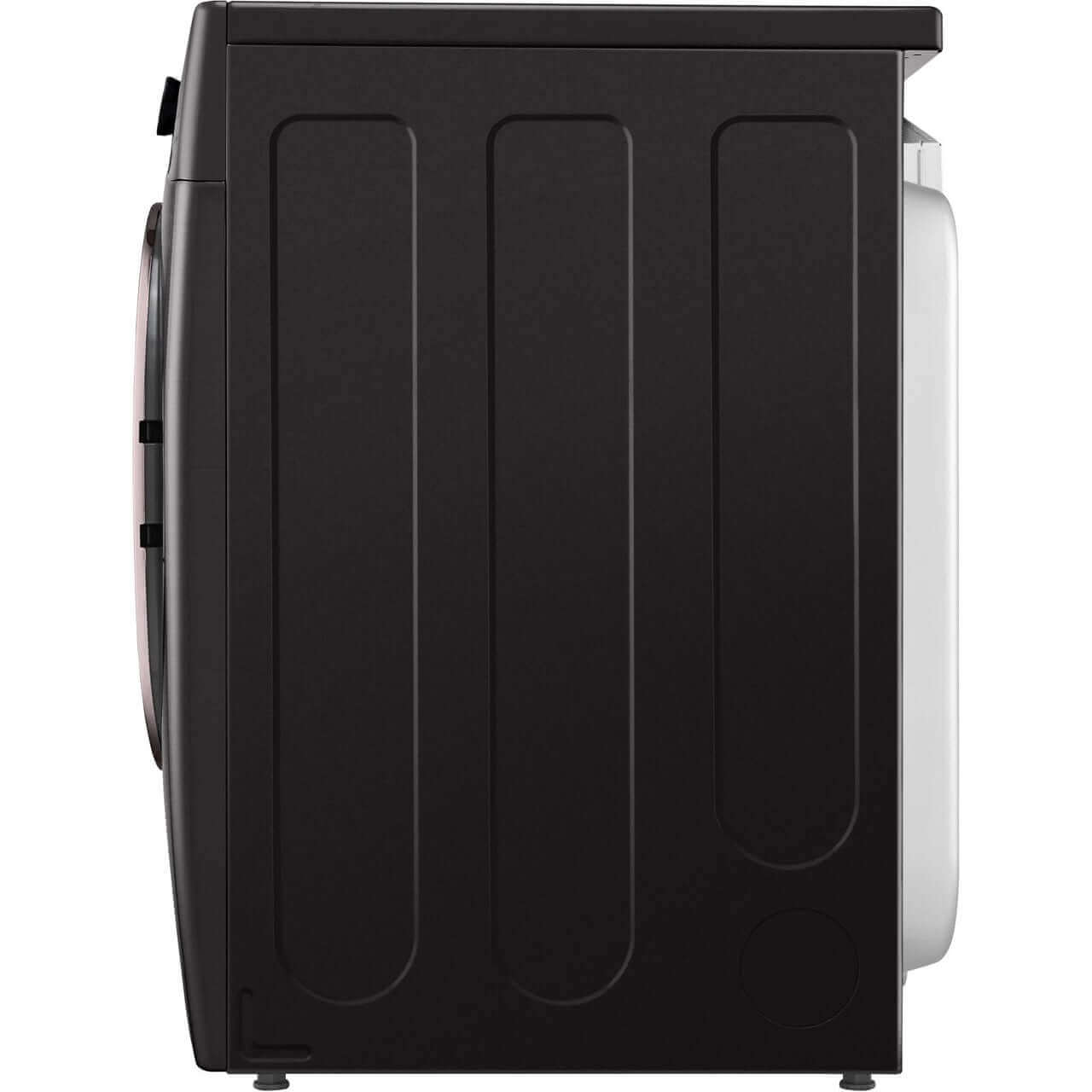 LG 27 In. 7.4-Cu. Ft. Front Load Electric Dryer with TurboSteam and Built-In Intelligence in Black Steel (DLEX4000B)