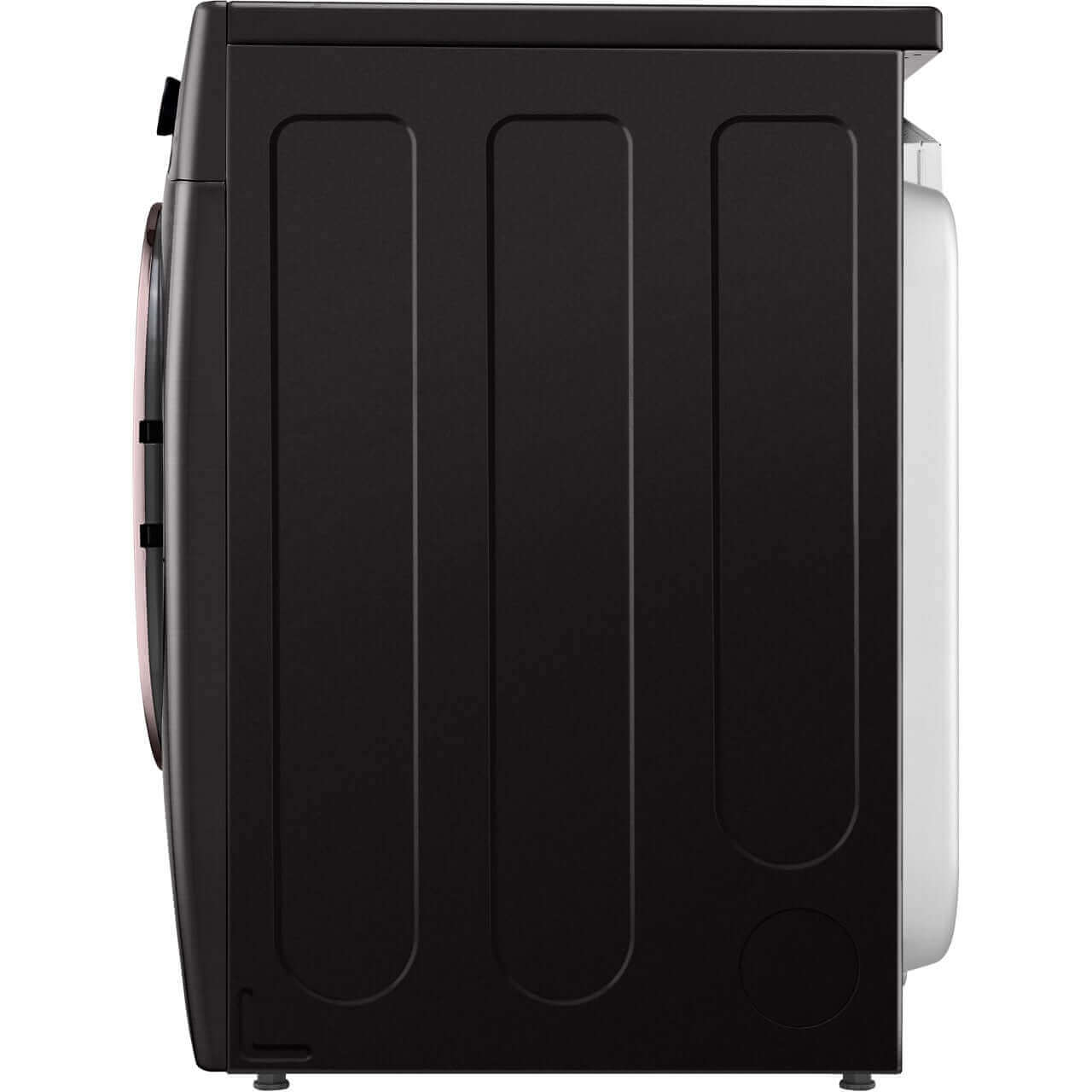 LG 27 In. 7.4-Cu. Ft. Front Load Electric Dryer with TurboSteam and Built-In Intelligence in Black Steel (DLEX4000B)