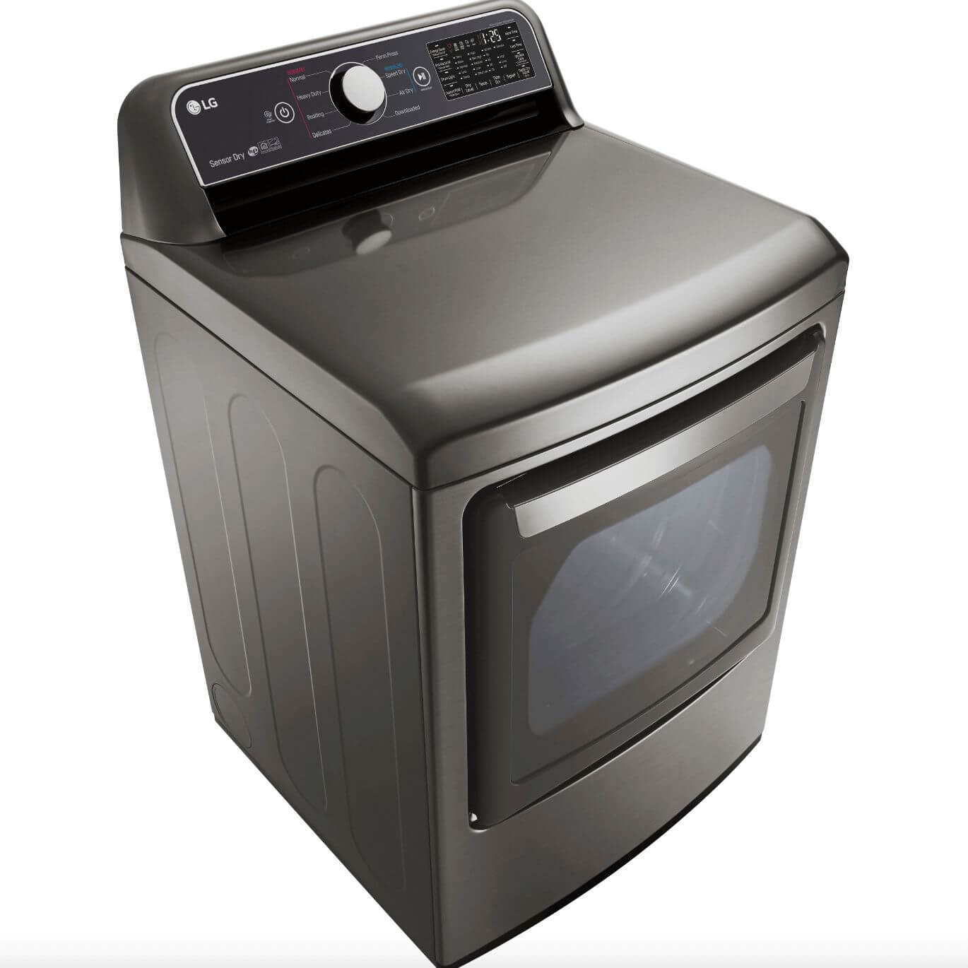 LG 27 Inch Rear Control Front Load Gas Dryer in Graphite Steel 7.3 cu. ft. (DLG7301VE)