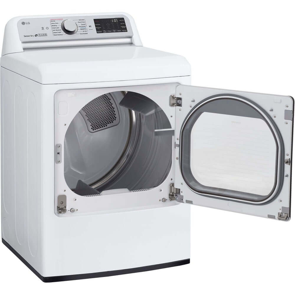 LG 27 Inch Smart wi-fi Enabled Electric Dryer with TurboSteam In White 7.3 cu. ft. (DLEX7800WE)