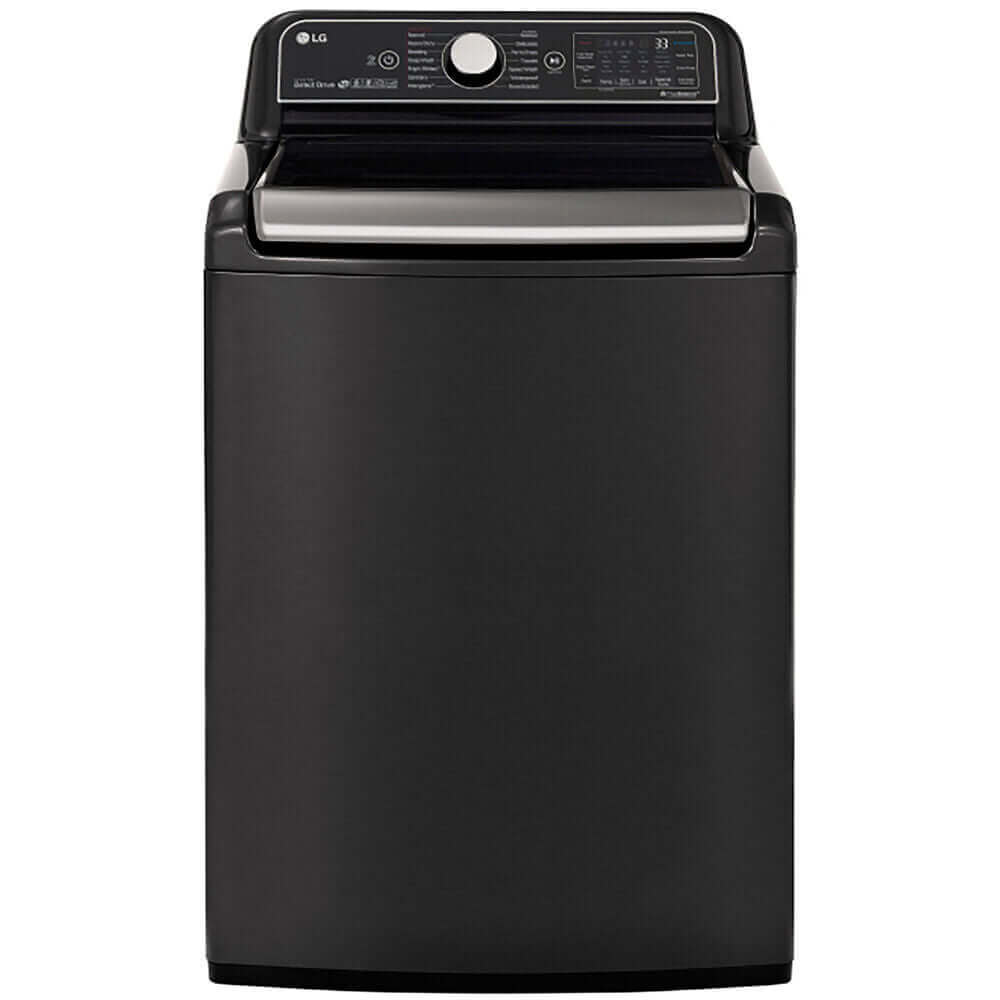 LG 27 Inch Smart wi-fi Enabled Top Load Washer with TurboWash3D Technology in Black Steel 5.5 cu. ft. (WT7900HBA)