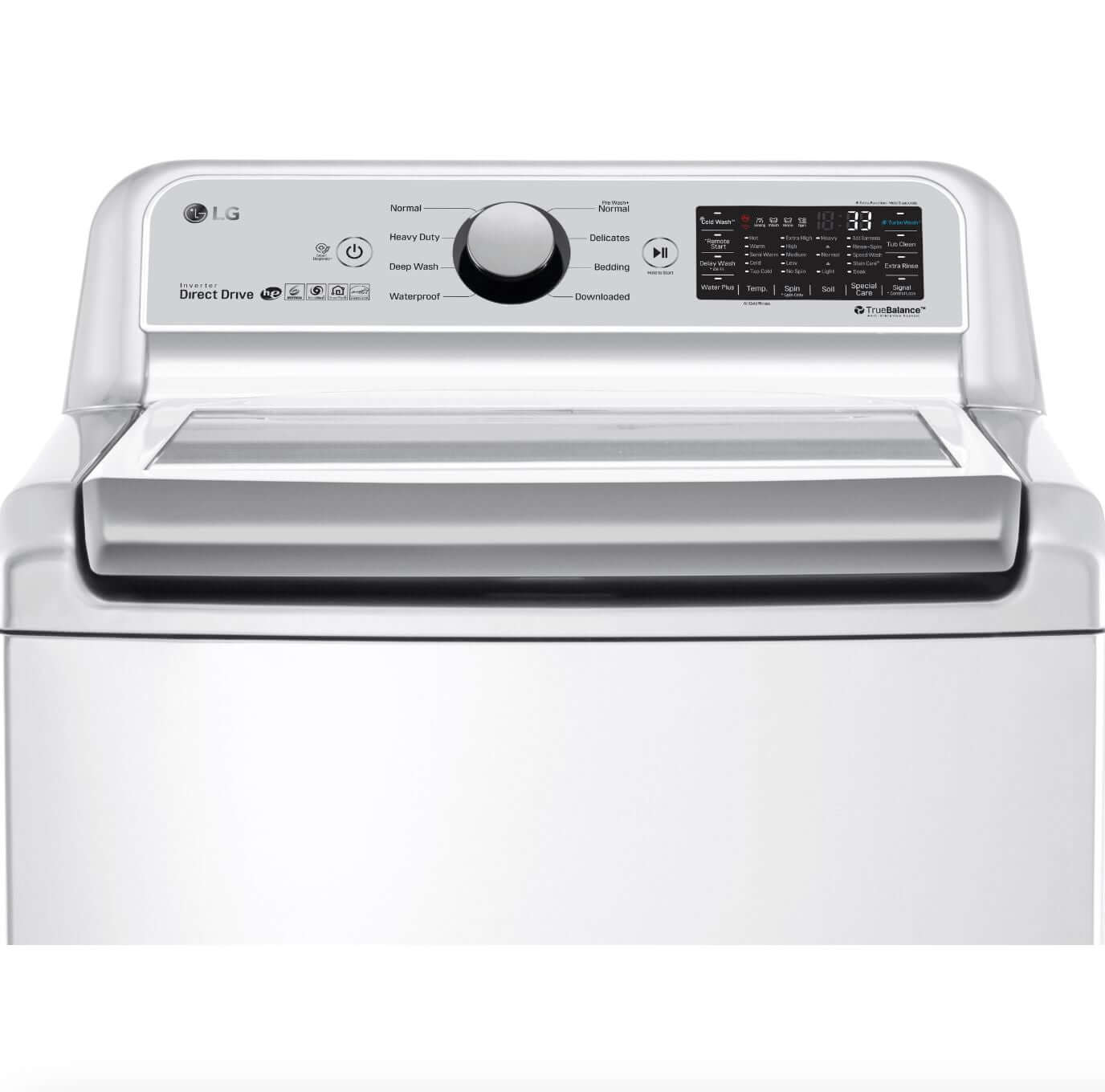 LG 27 Inch Top Load Washer with TurboWash in White 5 cu. ft. (WT7300CW)