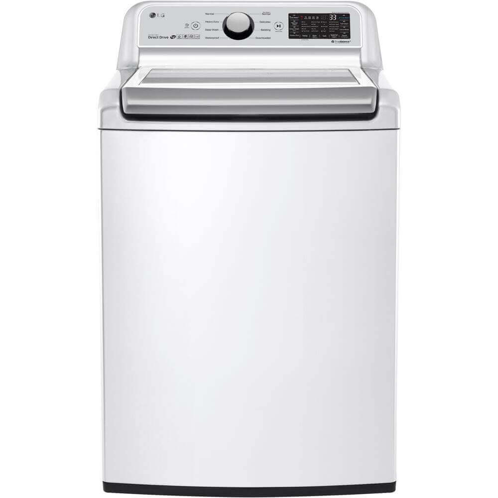LG top load washing machine with TurboWash front