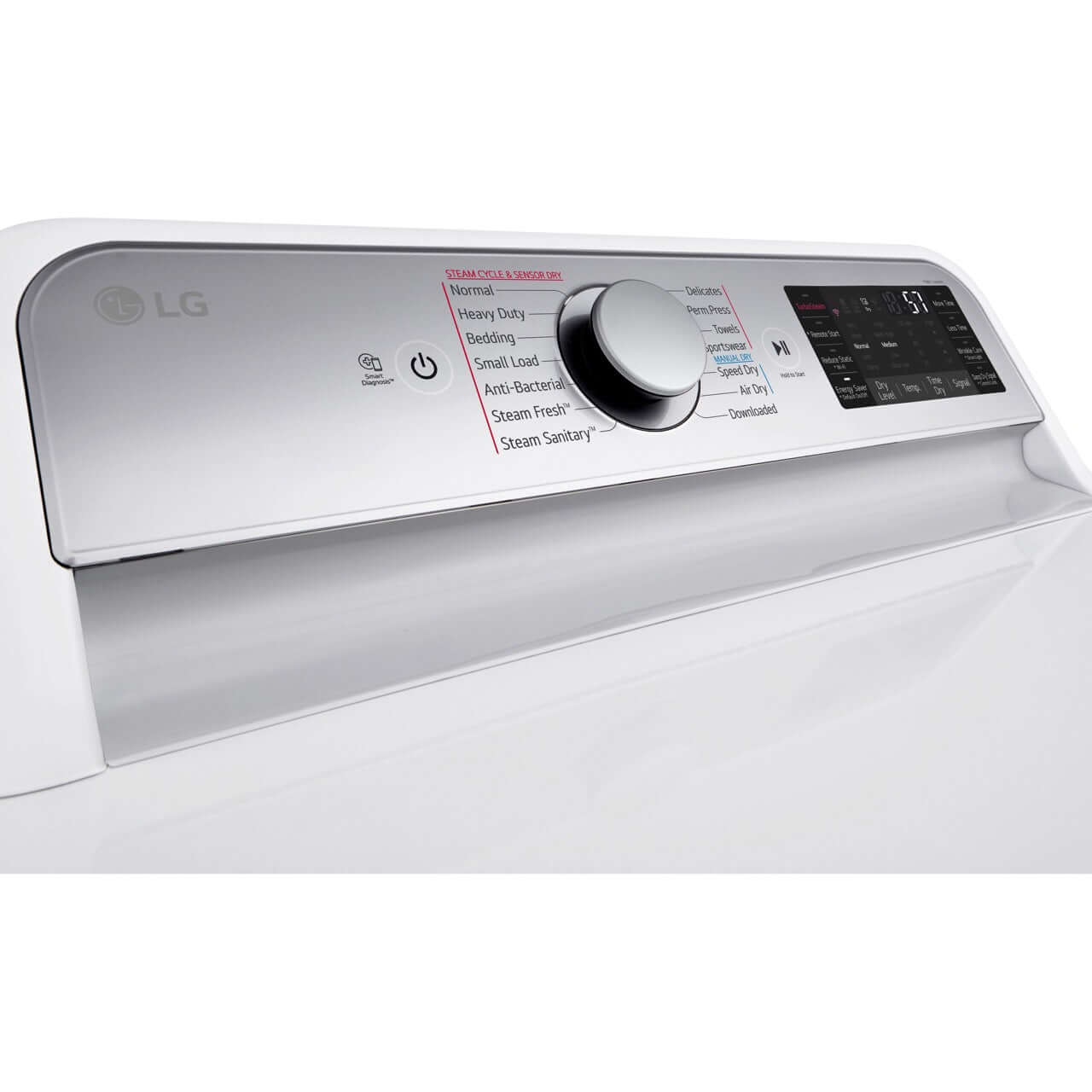LG 27 in. Smart Wi-Fi Enabled Electric Dryer in White (DLEX7900WE)