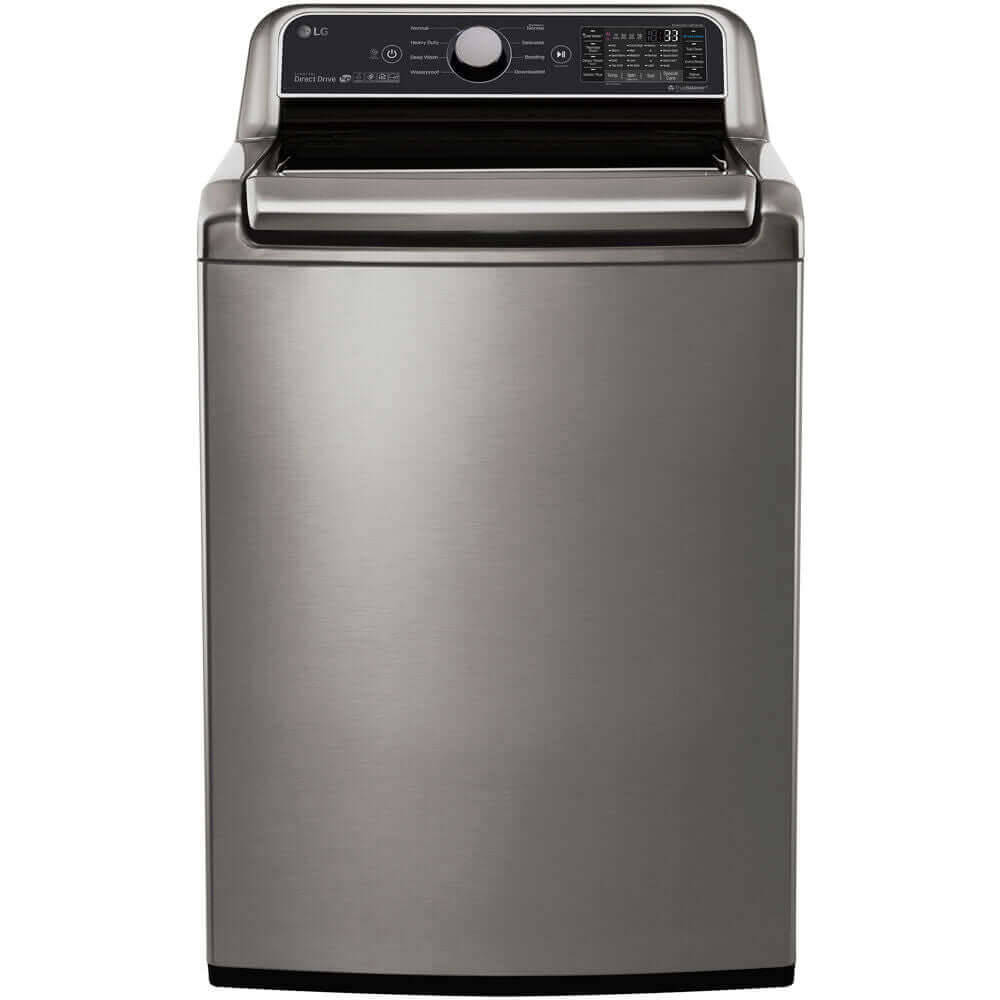 LG 27 in. Top Load Washer with TurboWash in Graphite Steel 5 cu. ft. (WT7300CV)
