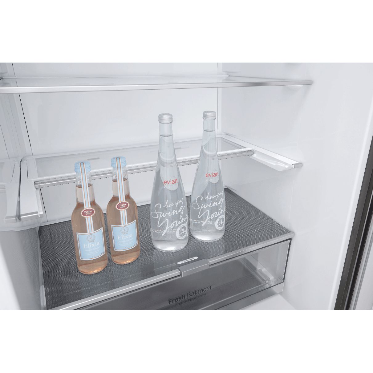 LG 28 Inch Bottom Freezer Refrigerator in Platinum Silver 14.7 Cu. Ft. (LBNC15231V)