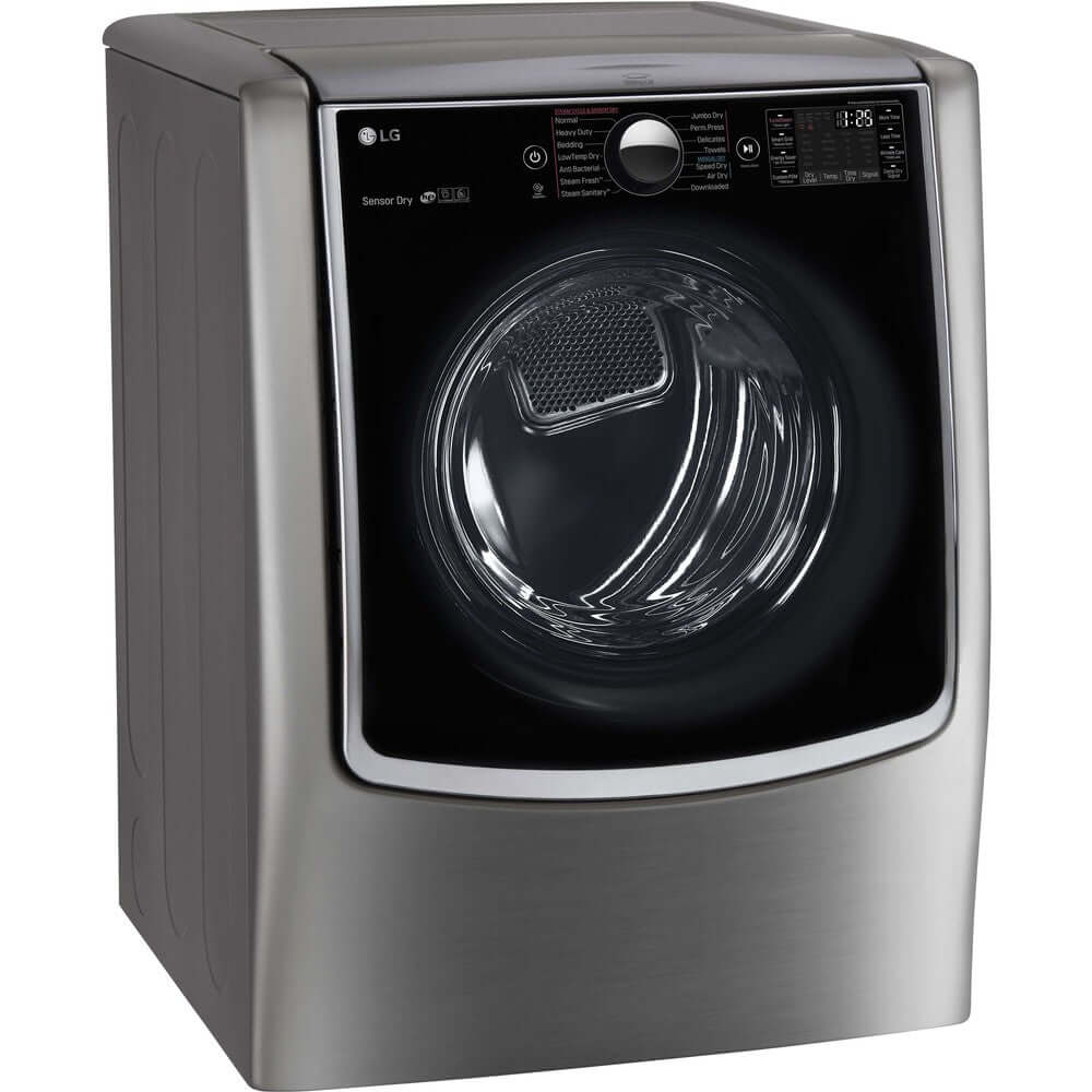 LG 29 Inch Ultra Large Capacity Electric Dryer in Graphite Steel 9 cu. ft. (DLEX9000V)