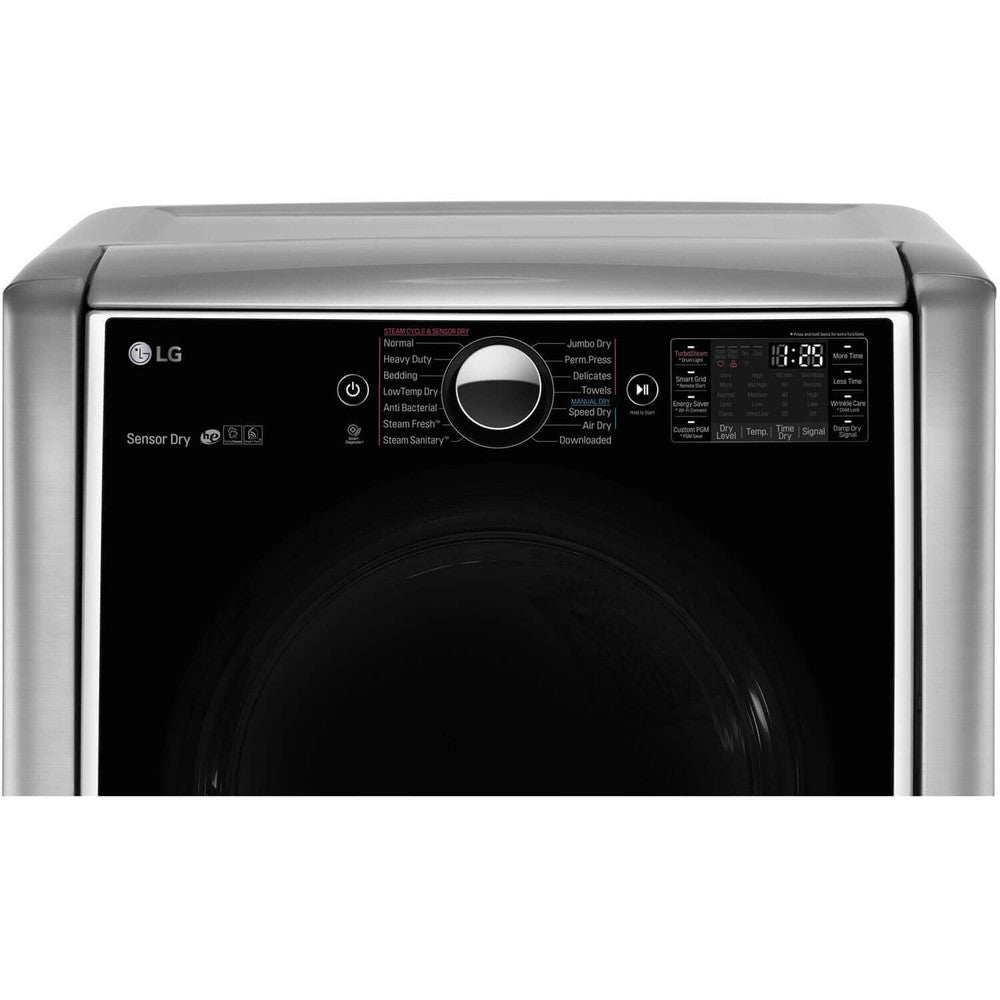 LG 29 Inch Ultra Large Capacity Electric Dryer in Graphite Steel 9 cu. ft. (DLEX9000V)