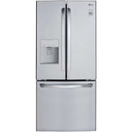 LG 30 Inch 3-Door French Door Refrigerator in Stainless Steel 22 Cu. Ft. (LFDS22520S)