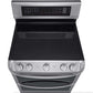 LG 30 Inch Freestanding Electric Range with Double Oven in Stainless Steel 7.3 Cu.Ft. (LDE4413ST)