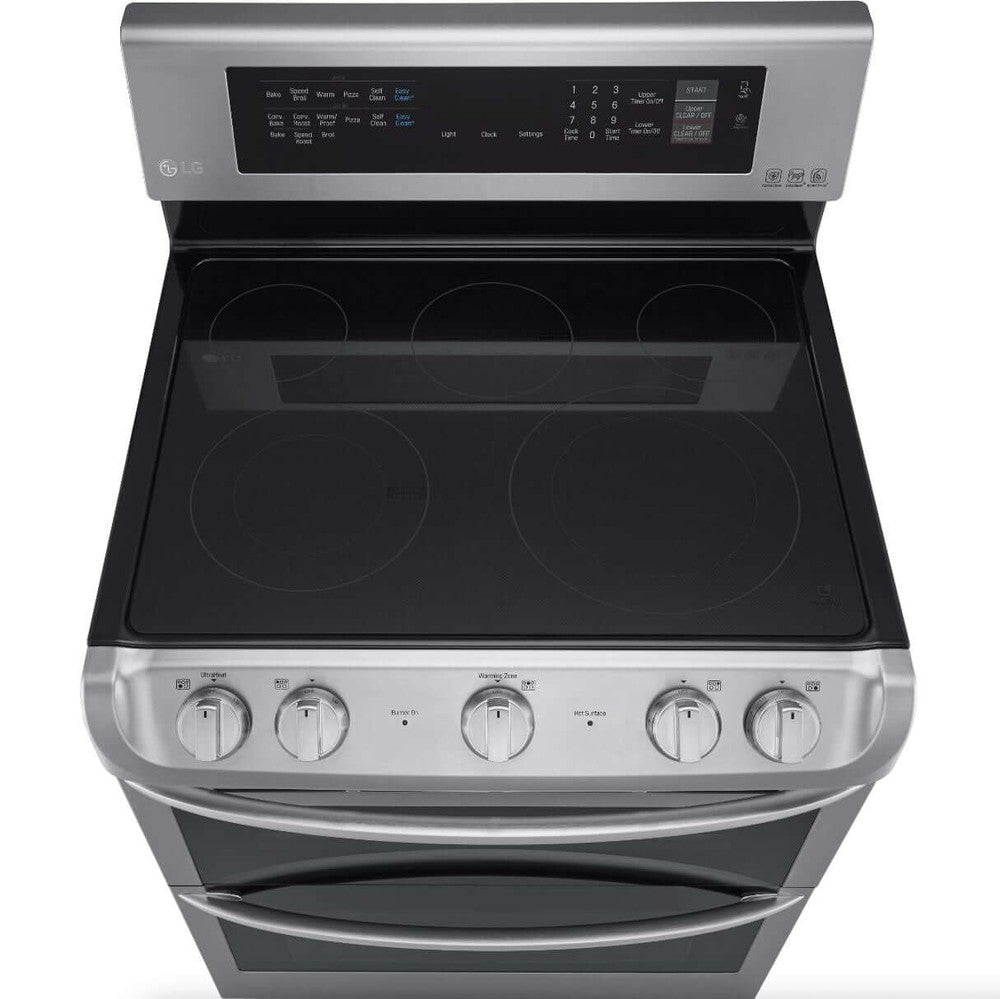 LG 30 Inch Freestanding Electric Range with Double Oven in Stainless Steel 7.3 Cu.Ft. (LDE4413ST)