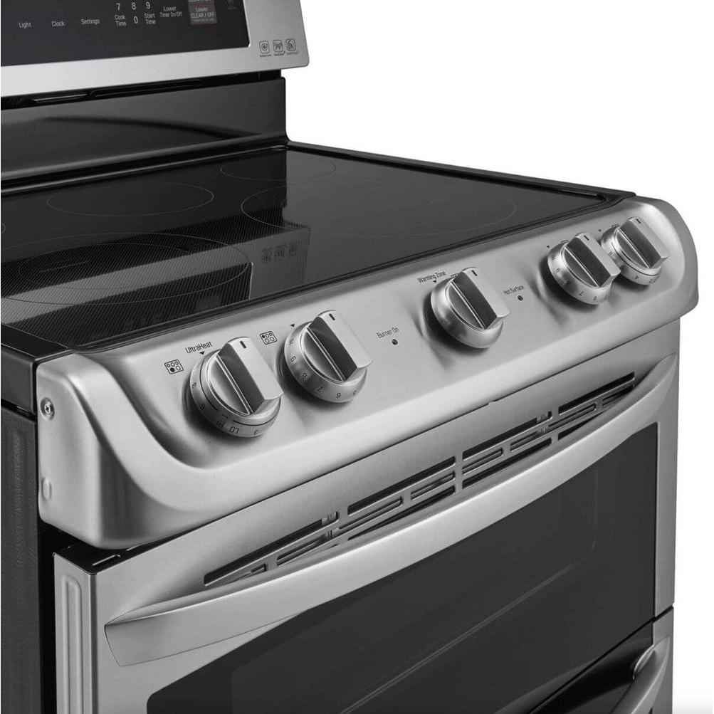 LG 30 Inch Freestanding Electric Range with Double Oven in Stainless Steel 7.3 Cu.Ft. (LDE4413ST)