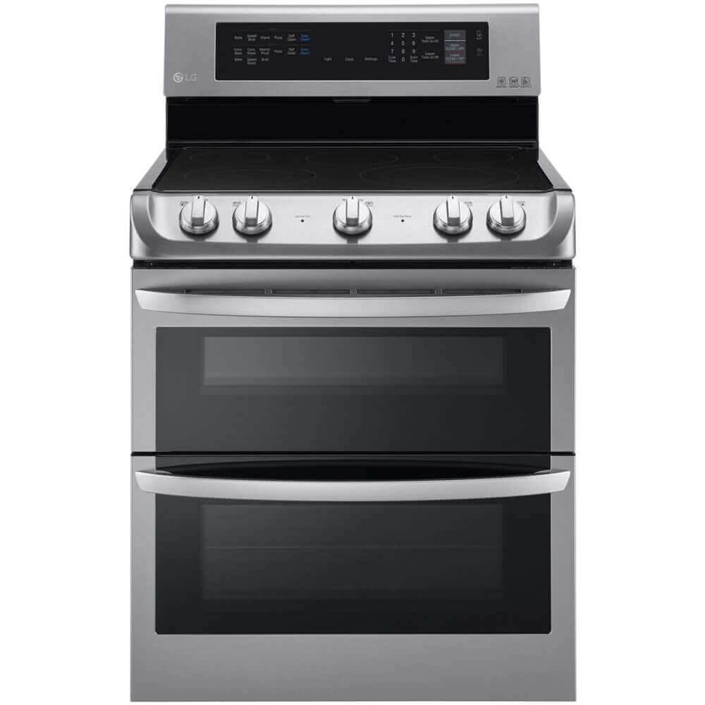 LG 30 Inch Freestanding Electric Range with Double Oven in Stainless Steel 7.3 Cu.Ft. (LDE4413ST)