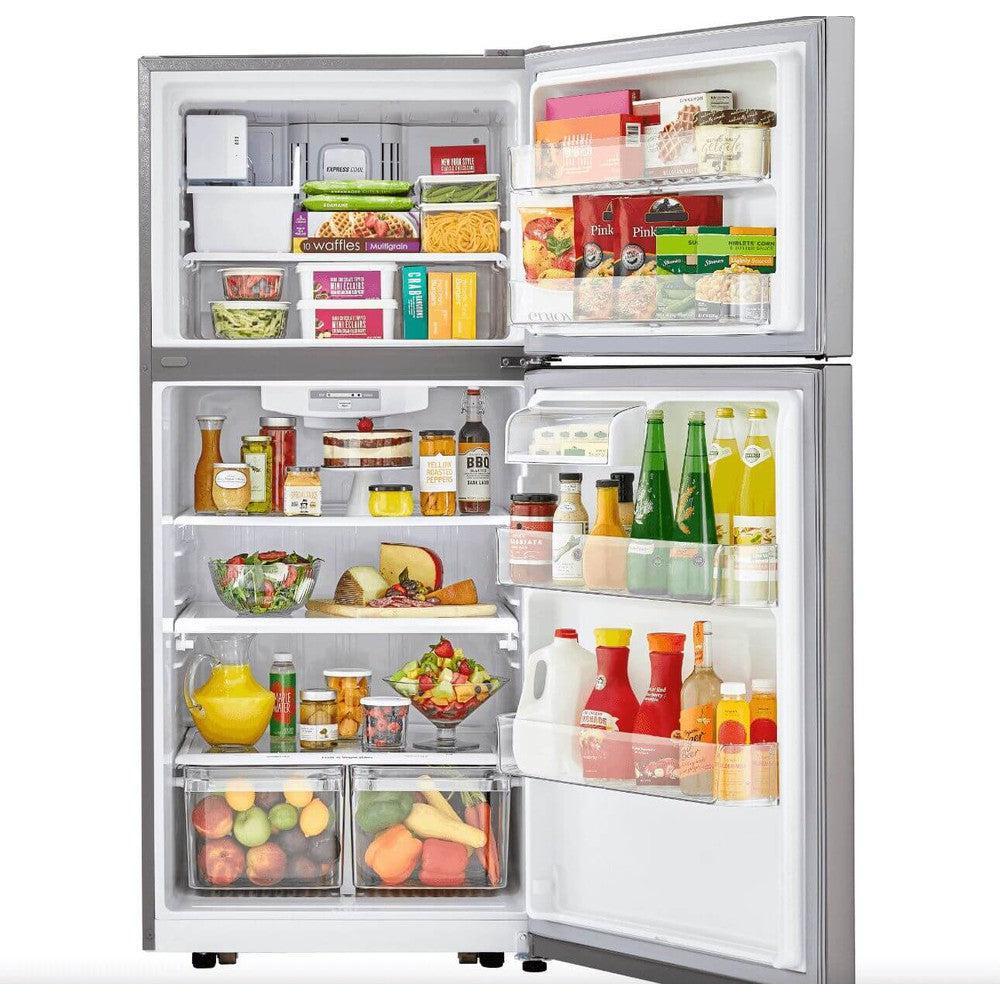 LG 30 Inch Refrigerator with Top-Mount Freezer in Stainless Steel 20 Cu. Ft. (LTCS20030S)