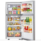 LG 30 Inch Refrigerator with Top-Mount Freezer in Stainless Steel 20 Cu. Ft. (LTCS20030S)