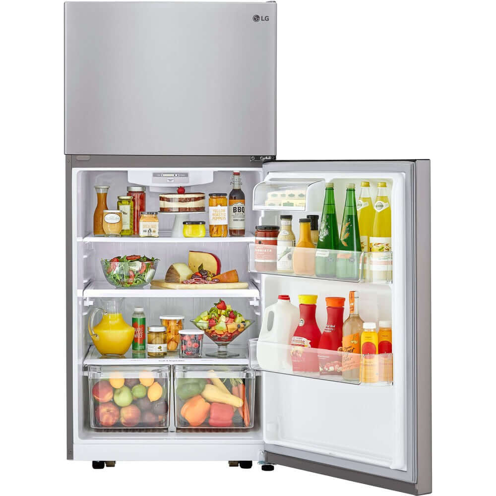 LG 30 Inch Refrigerator with Top-Mount Freezer in Stainless Steel 20 Cu. Ft. (LTCS20030S)