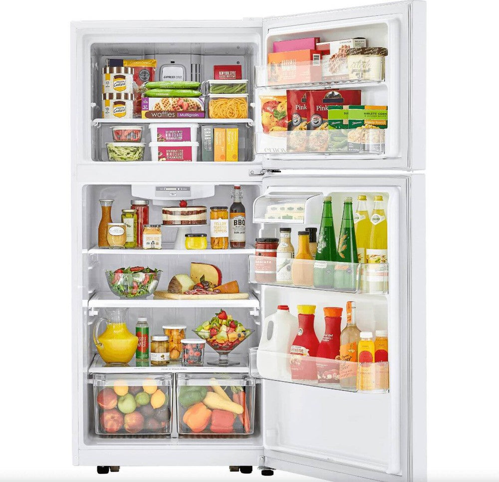 LG 30 Inch Top Mount Refrigerator in White 20 Cu. Ft. (LTCS20020W)