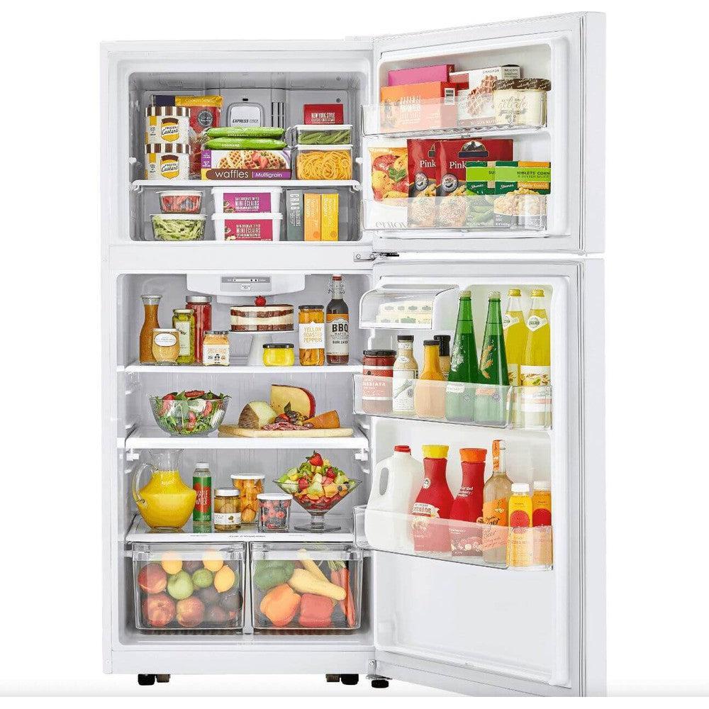 LG 30 Inch Top Mount Refrigerator in White 20 Cu. Ft. (LTCS20020W)