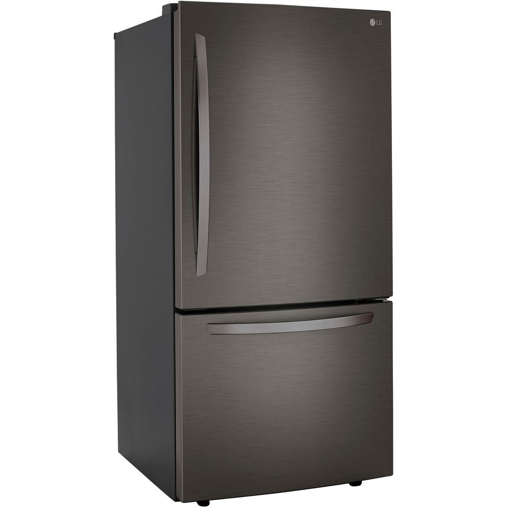 LG 33 Inch Bottom Freezer Refrigerator in Black Stainless Steel 26 Cu. Ft. (LRDCS2603D)