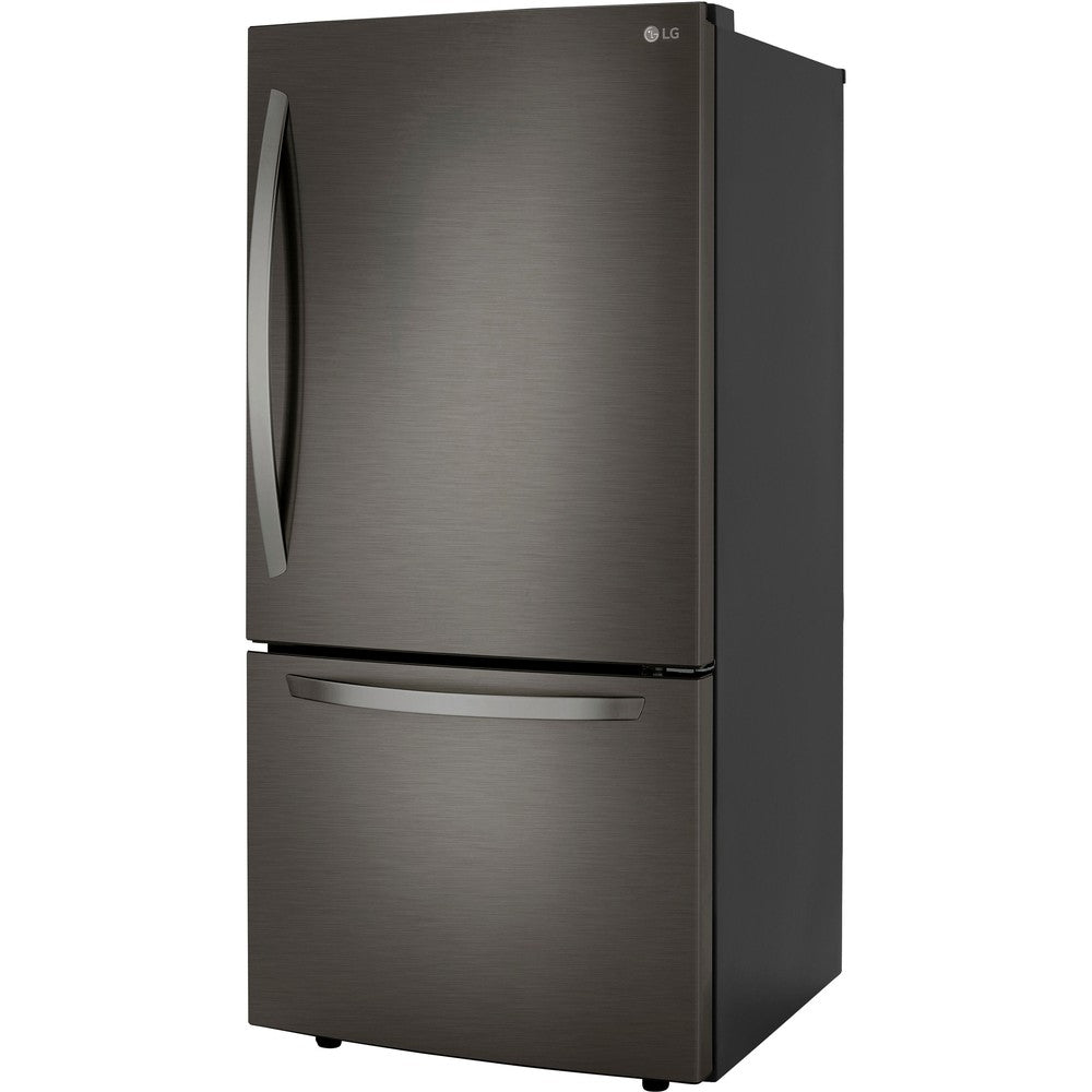 LG 33 Inch Bottom Freezer Refrigerator in Black Stainless Steel 26 Cu. Ft. (LRDCS2603D)