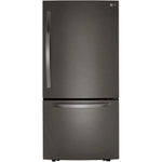LG 33 Inch Bottom Freezer Refrigerator in Black Stainless Steel 26 Cu. Ft. (LRDCS2603D)