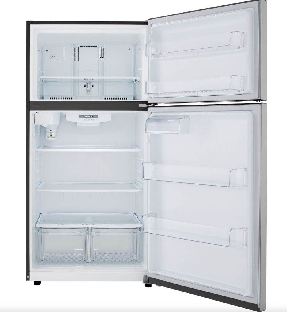 LG 33 Inch Top Freezer Refrigerator in Stainless Steel 24 Cu. Ft. (LRTLS2403S)