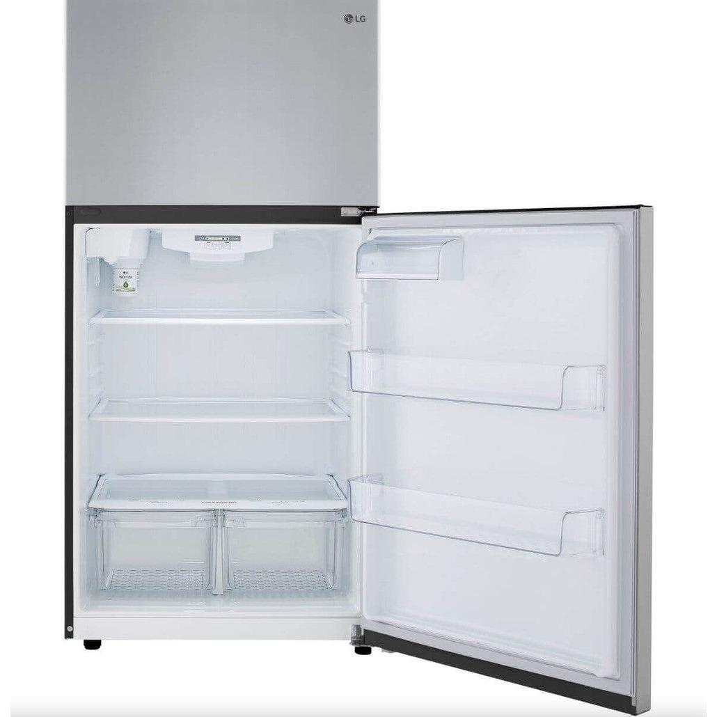 LG 33 Inch Top Freezer Refrigerator in Stainless Steel 24 Cu. Ft. (LRTLS2403S)