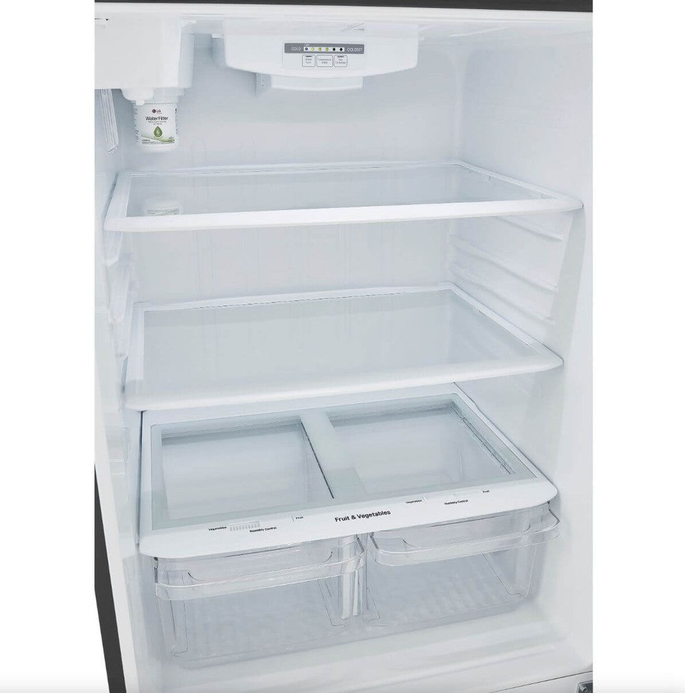 LG 33 Inch Top Freezer Refrigerator in Stainless Steel 24 Cu. Ft. (LRTLS2403S)