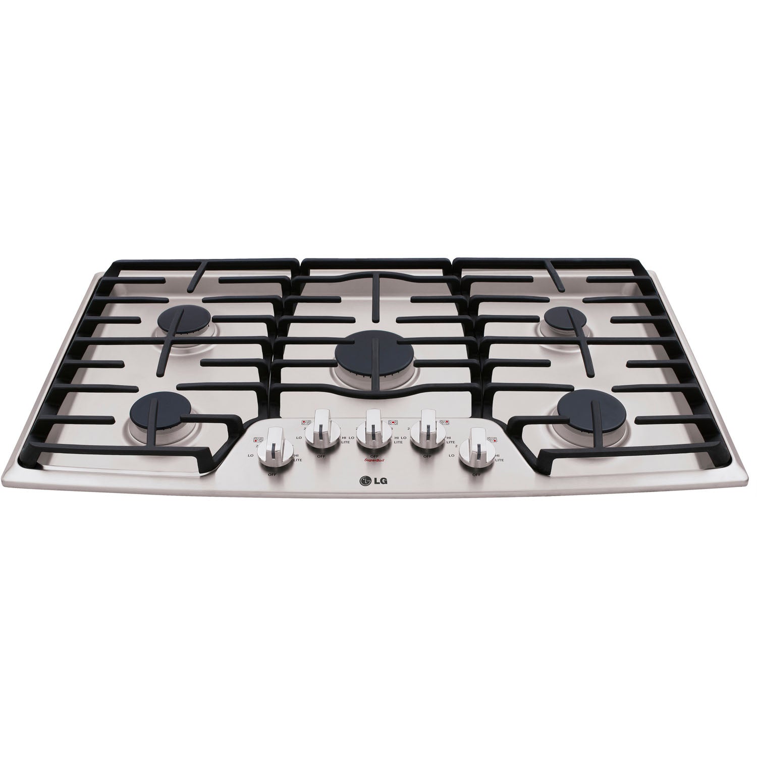 LG 36-In. Gas Cooktop with 17K BTU Center Burner (LCG3611ST)