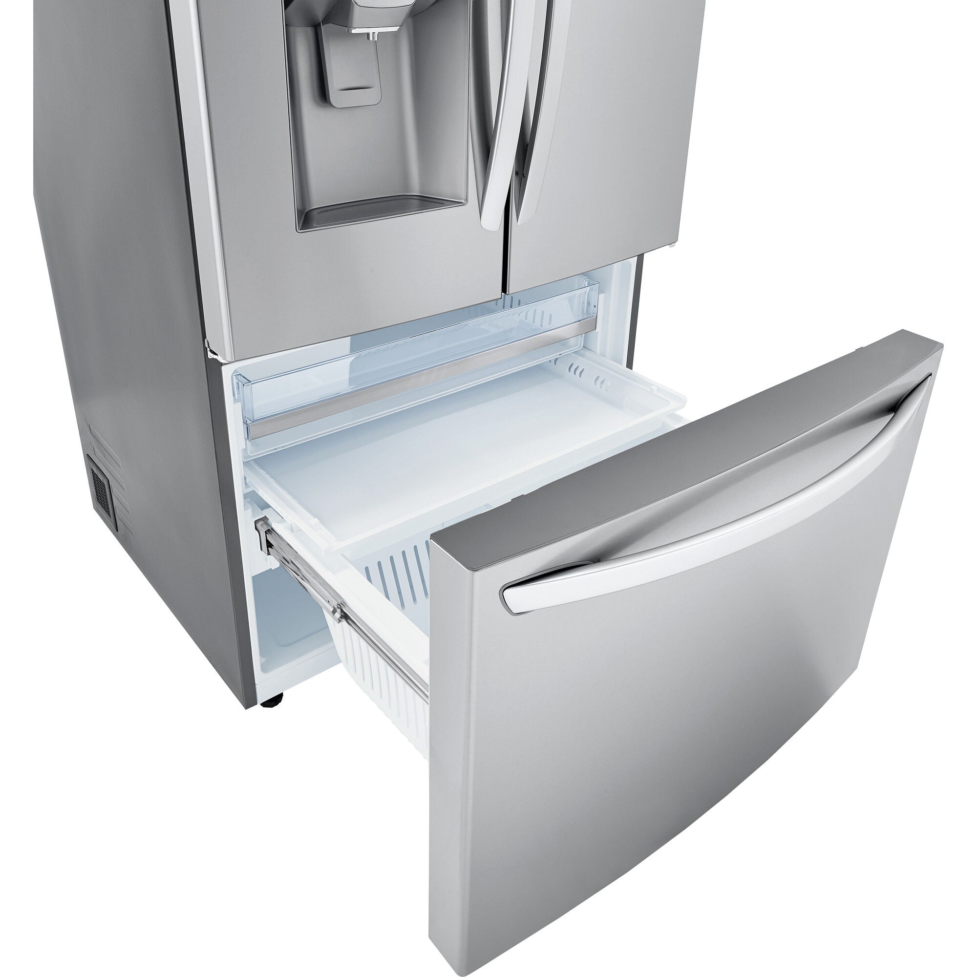 LG 36 Inch 3-Door French Door Refrigerator in Stainless Steel 24 Cu. Ft. (LRFDC2406S)