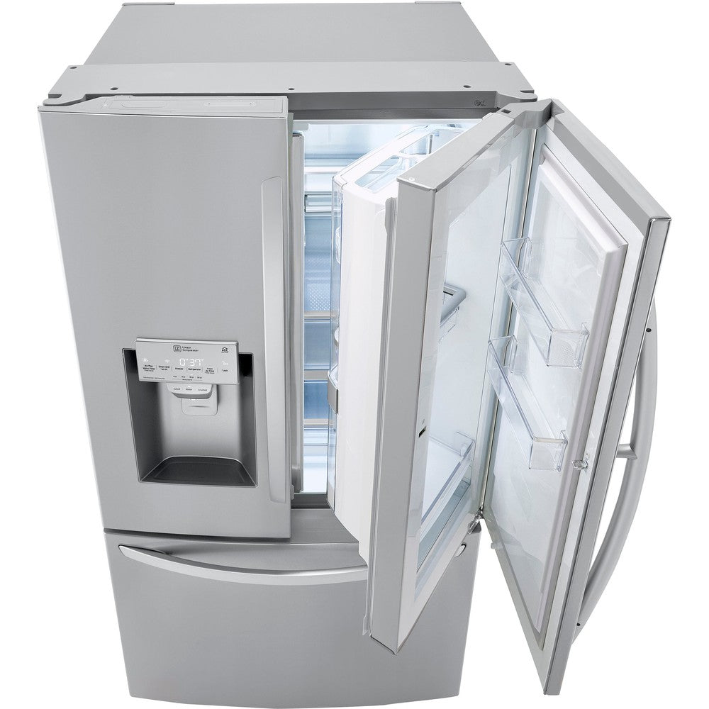 LG 36 Inch 3-Door French Door Refrigerator in Stainless Steel 30 Cu. Ft. (LRFDS3016S)