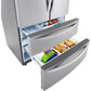 LG 36 Inch 4-Door French Door Refrigerator 27 Cu. Ft. (LMWS27626S)