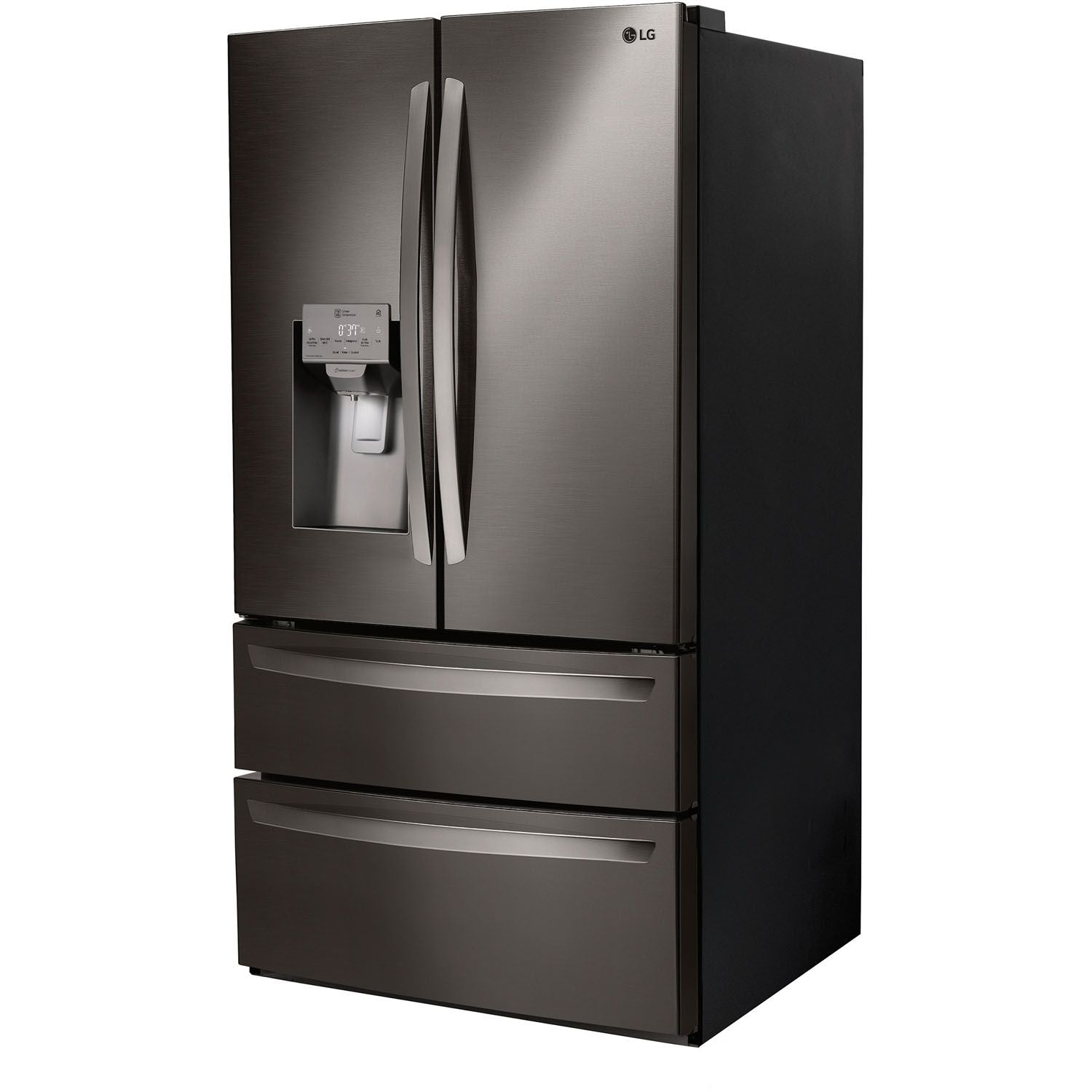 LG 36 Inch 4-Door French Door Refrigerator in Black Stainless Steel 28 Cu. Ft. (LMXS28626D)