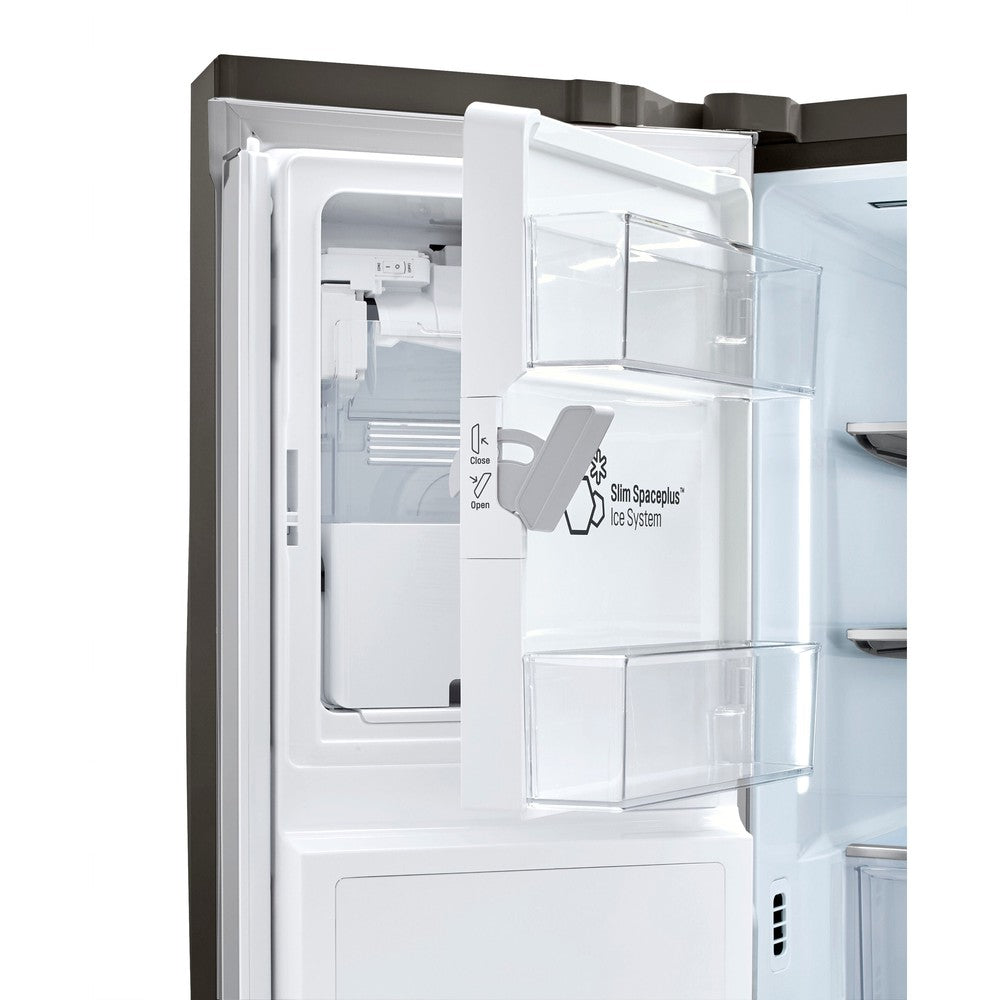 LG 36 Inch 4-Door French Door Refrigerator in Black Stainless Steel 30 Cu. Ft. (LRMDS3006D)