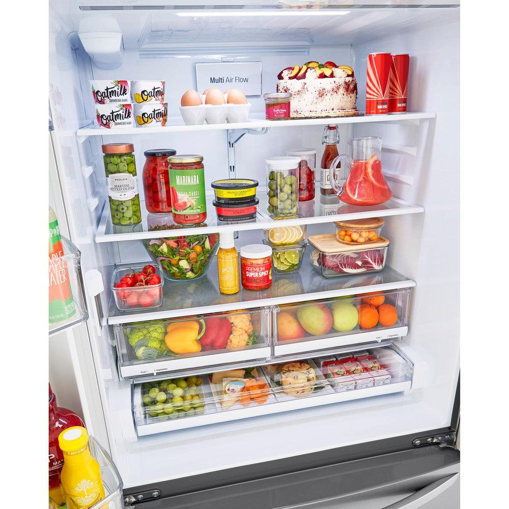 LG 36 Inch 4-Door French Door Refrigerator in Stainless Steel 23 Cu. Ft. (LMWC23626S)