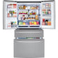 LG 36 Inch 4-Door French Door Refrigerator in Stainless Steel 23 Cu. Ft. (LRMDC2306S)