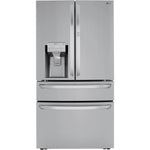 LG 36 Inch 4-Door French Door Refrigerator in Stainless Steel 23 Cu. Ft. (LRMDC2306S)